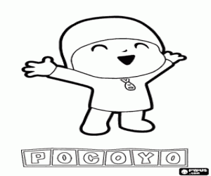 Colora Pocoyo, un ragazzino, protagonista