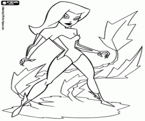 Colora Poison Ivy, una nemica di Batman