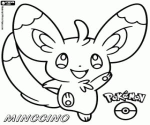 Colora Un pokemon normale Minccino