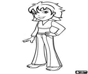 Colora Polly Pocket su abbigliamento sportivo