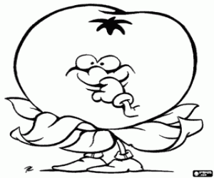 Colora Un pomodoro animato