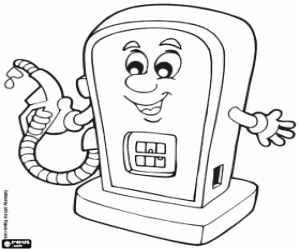 Colora Una pompa del carburante