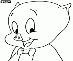 Colora Porky Pig di Loonely Tunes