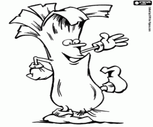 Colora Il porro, una pianta commestibile