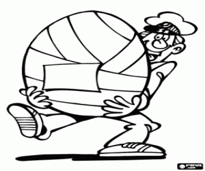 Colora Il postino e l'uovo di Pasqua