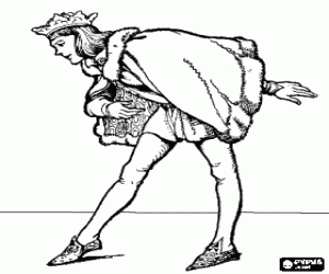 Colora Principe facendo una riverenza