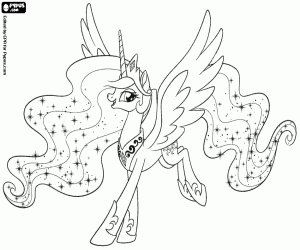Colora Principessa Celestia, My Little Pony