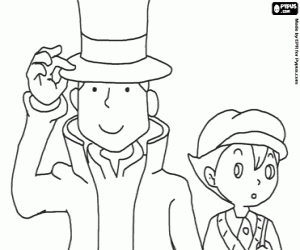 Colora Professore Layton e Luke Triton