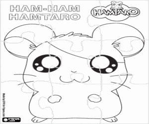 Colora Puzzle del criceto Hamtaro