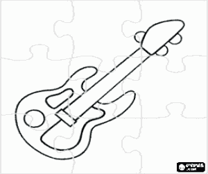 Colora Puzzle di chitarra elettrica