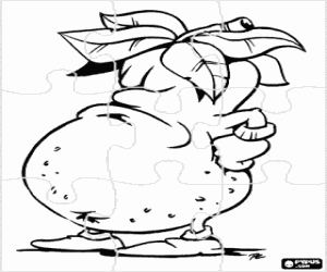 Colora Puzzle di una patata