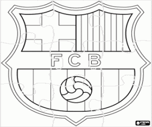 Colora Puzzle del logo FC Barcellona