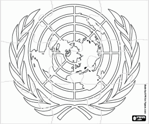 Colora Puzzle del logo della ONU