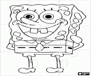Colora Puzzle di SpongeBob