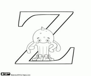 Colora Pypus e la lettera greca Zeta