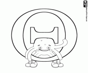 Colora Pypus e la lettera greca Θ