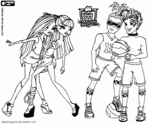 Colora Ragazze e ragazzi, Monster High