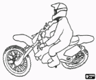 Motocross moto con pilota