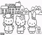 Hello Kitty ei le sue amiche Cathy e Fifi