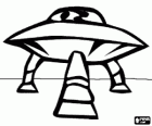 Extraterrestrial spaziali, UFO o OVNI è atterrato sulla superficie