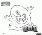B.O.B o BOB, massa gelatinosa azurra indistruttibile con il logo del film