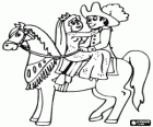 Il principe e la principessa a cavallo