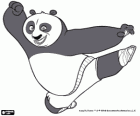 Po, il panda gigante fan di Kung Fu, nella formazione per diventare maestro guerriero