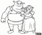 Shrek e Fiona in amore e molto felici