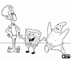 SpongeBob SquarePants ed i suoi amici Patrick Stella e Squiddi Tentacolo