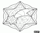 Mandala di Natale con la Stella di Betlemme