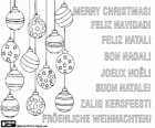 Christmas Card con palle di Natale