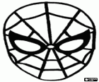 Maschera di Spiderman, l'uomo ragno