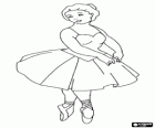Ballerina in tutù e pantofole
