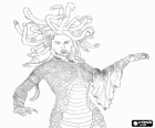 Medusa, mostro femminile della mitologia greca che ha trasformato in pietra coloro che guardavano