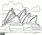 Teatro dell'opera di Sydney o La Sydney Opera House in Australia, dall'architetto danese Jørn Utzon