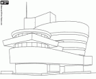 Museo Guggenheim, dedicato all'arte moderna, progettato dall'architetto Frank Lloyd Wright a New York