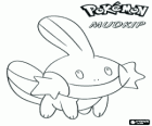 Mudkip è un tipo acqua di Pokémon, le sui evoluzioni sono Marshtomp e Swampert