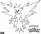 Zapdos è uno dei uccelli leggendari Pokémon che si dice di vivere in temporalesche