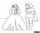 La principessa e il principe parlando