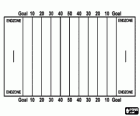 Schema di un campo da gioco di football americano