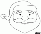 Babbo Natale con il suo cappello e la barba