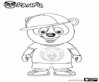 Carino panda hip-hop de Panfu