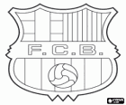 Emblema della FC Barcellona, Futbol Club Barcelona, club catalano di calcio, Spagna. FC Barcelona, Barça