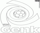 Emblema del Racing Genk o KRC Genk, Koninklijke Racing Club Genk, squadra di calcio belga