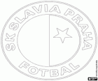 Emblema della SK Slavia Praga, Sportovní klub Slavia Praha fotbal a.s., squadra di calcio ceco