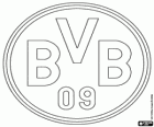 Emblema BVB 09, Borussia Dortmund, Ballspielverein Borussia 09 e.V. Dortmund, squadra di calcio tedesco