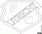 Emblema dil FC Utrecht, Football Club Utrecht, squadra di calcio olandese