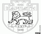 Emblema della FK Karpaty Lviv, squadra di calcio ucraino
