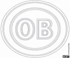 Logo Odense BK, Odense Boldklub o OB, squadra di calcio danese