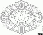 Emblema della FC Partizan Belgrado, squadra di calcio serbo